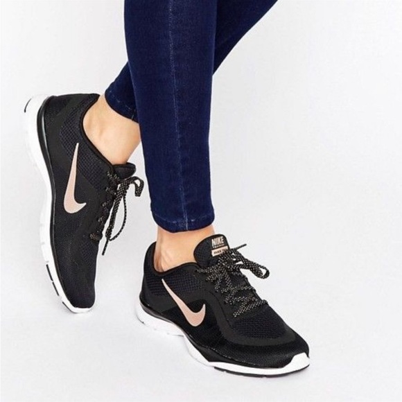Women's Nike Training Flex tr6 Black/ Rose Gold size 10 - Picture 2 of 12